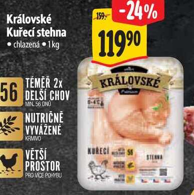 Královské Kuřecí stehna, 1 kg