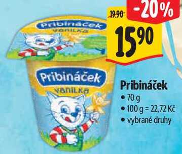 Pribináček, 70 g