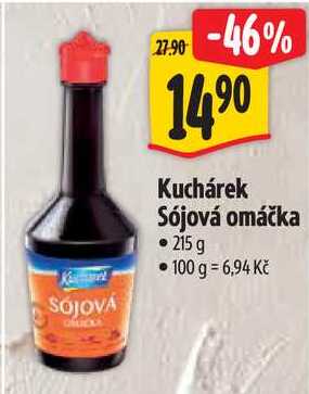 Kuchárek Sójová omáčka, 215 g 