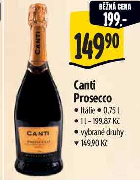 Canti Prosecco, 0,75 l