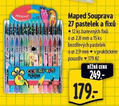Maped Maped Souprava 27 pastelek a 12 fixů 