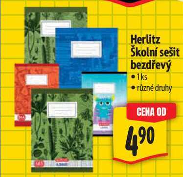 Herlitz Školní sešit bezdřevý 