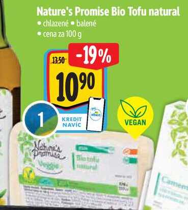 Nature's Promise Bio Tofu natural, cena za 100 g 