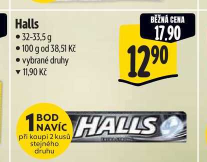 Halls 32-33,5 g 