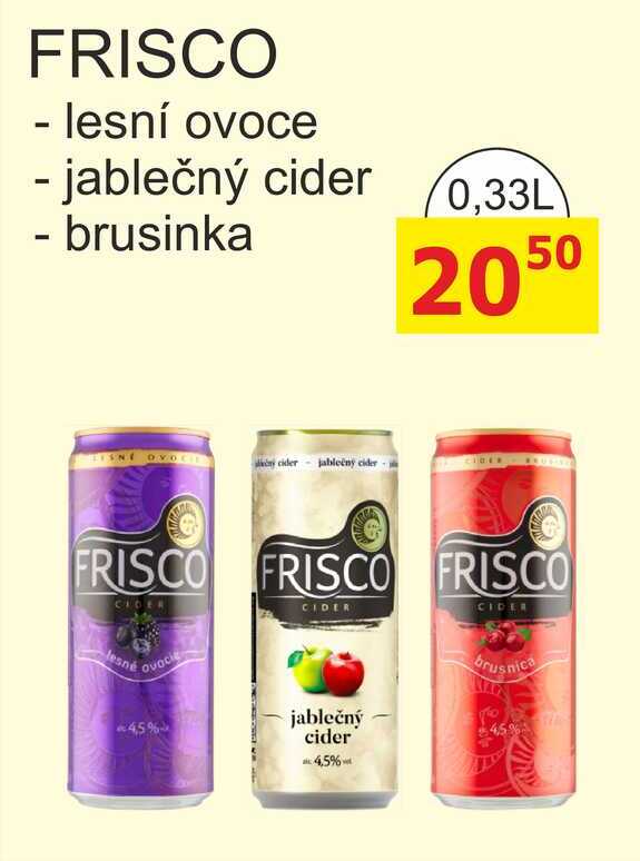 Frisco míchaný nápoj 330ml, plech různé druhy