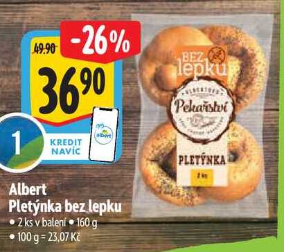 Albert Pletýnka bez lepku, 160 g