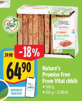 Nature's Promise Free From Vital chléb, 500 g 