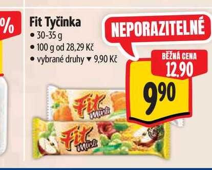 Fit tyčinka 23g, vybrané druhy