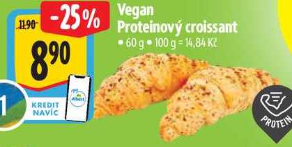 Vegan Proteinový croissant, 60 g