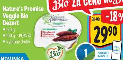 Nature's Promise Veggie Bio Dezert, 150 g