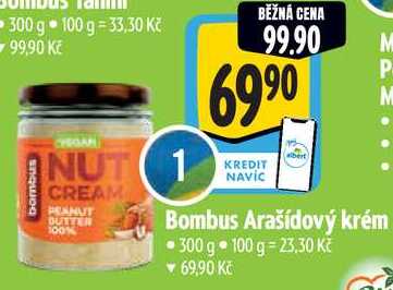 Bombus Arašídový krém, 300 g 