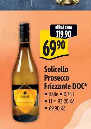   Solicello Prosecco Frizzante DOC 0,75 l
