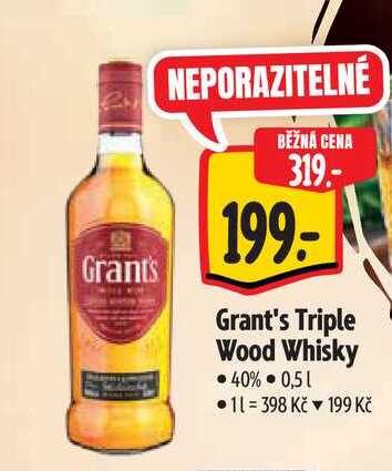   Grant's Triple Wood Whisky 0,5 l
