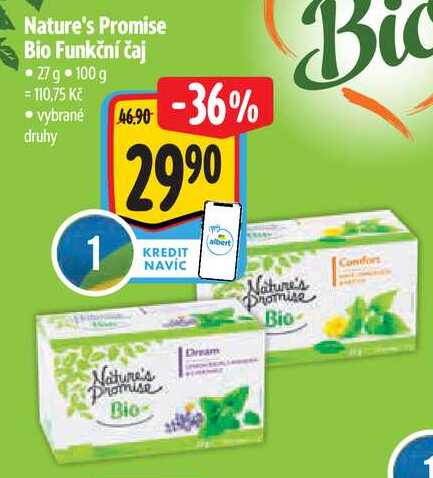 Nature's Promise Bio Funkční čaj, 27 g 