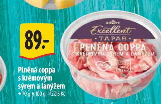 Plněná coppa s krémovým sýrem a lanýžem 70 g 