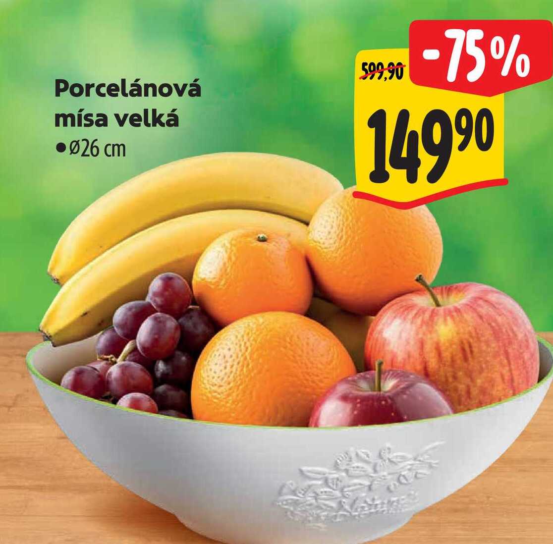 Porcelánová mísa velká  pr. 26 cm