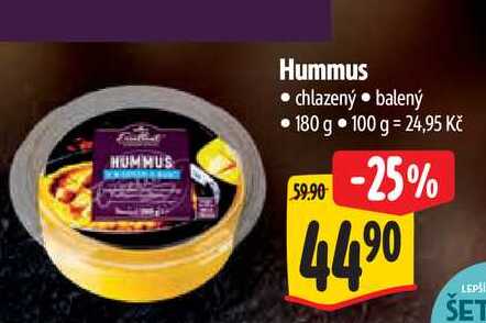   Hummus chlazený  balený 180 g  