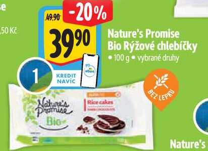 Nature's Promise Bio Rýžové chlebíčky, 100 g 