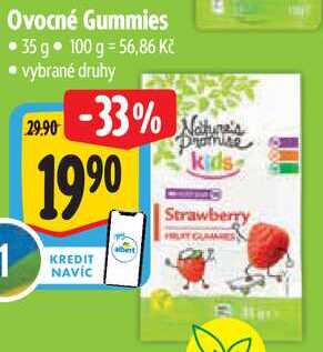 Ovocné Gummies, 35 g