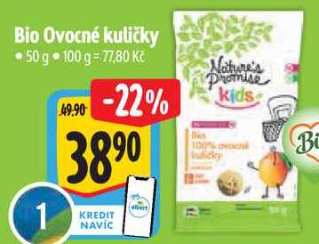 Bio Ovocné kuličky, 50 g