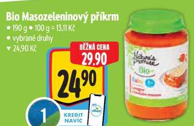 Bio Masozeleninový příkrm, 190 g 
