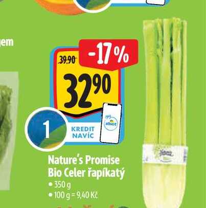   Nature's Promise Bio Celer řapíkatý  350g  