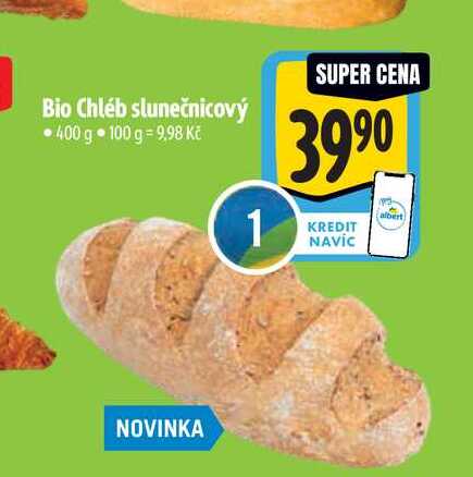 Bio Chléb slunečnicový 400 g 