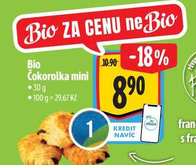  Bio Čokorolka mini  30g  