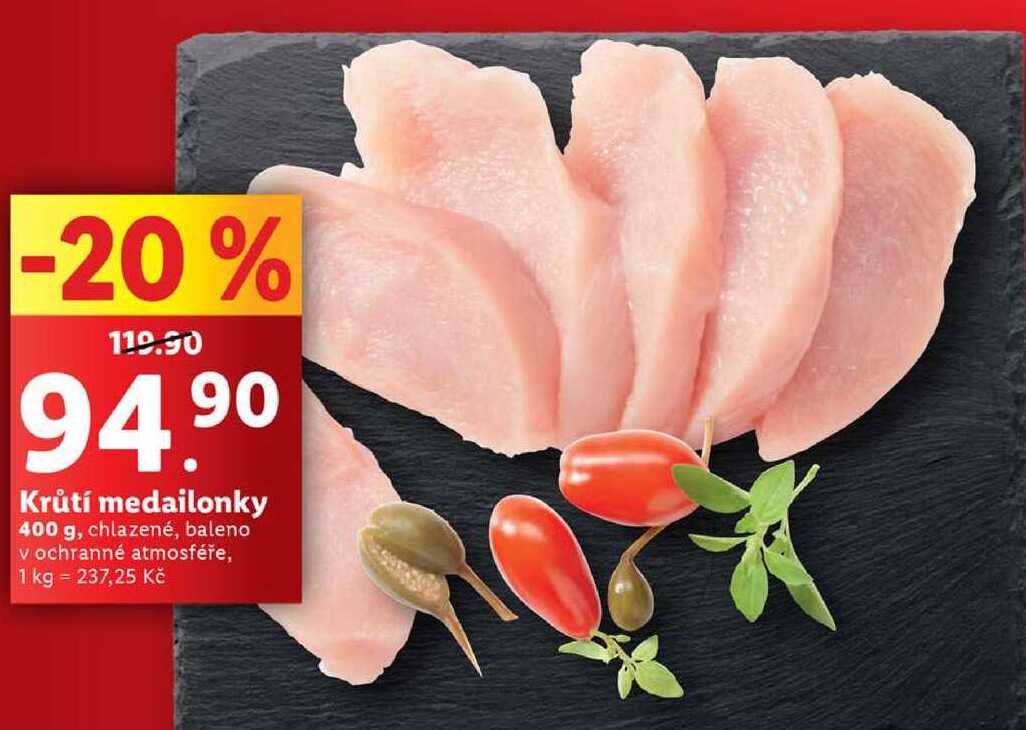 Krůtí medailonky, 400 g