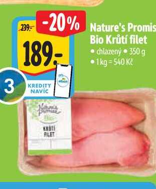   Nature's Promise  Bio Krůtí filet  350 g