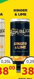 BOŽKOV REPUBLICA GINGER & LIME 0,25L míchaný nápoj