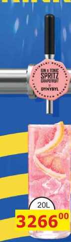 DYNYBYL GIN & TONIC SPRITZ GRAPEFRUIT 20L