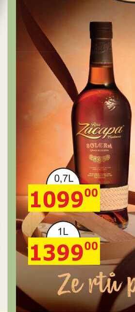 Aukce Ron Zacapa Solera 0,7l 40%