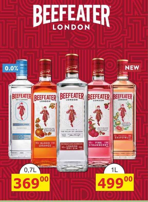 Beefeater London dry gin 1l