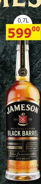 Jameson Black Barrel 0,7l 40%