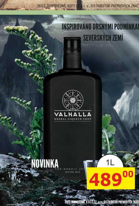 VALHALLA HERBAL LIQUEUR SHOT 1L 