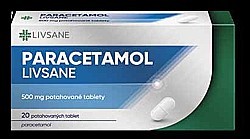 Paracetamol LIVSANE 500 mg 20 potahovaných tablet