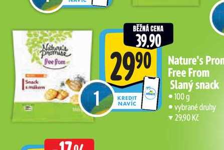  Nature's Pron Free From Slaný snack 100 g    