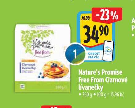  Nature's Promise Free From Cizrnové lívanečky 250 g