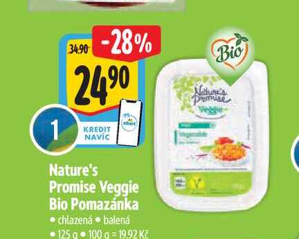  Nature's Promise Veggie Bio Pomazánka  125 g