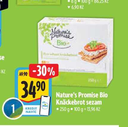  Nature's Promise Bio Knäckebrot sezam 250 g 