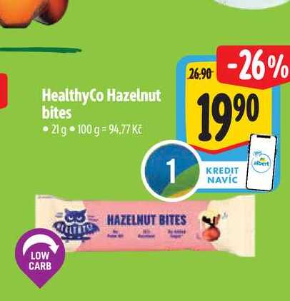 Healthy Co Hazelnut bites 21 g  