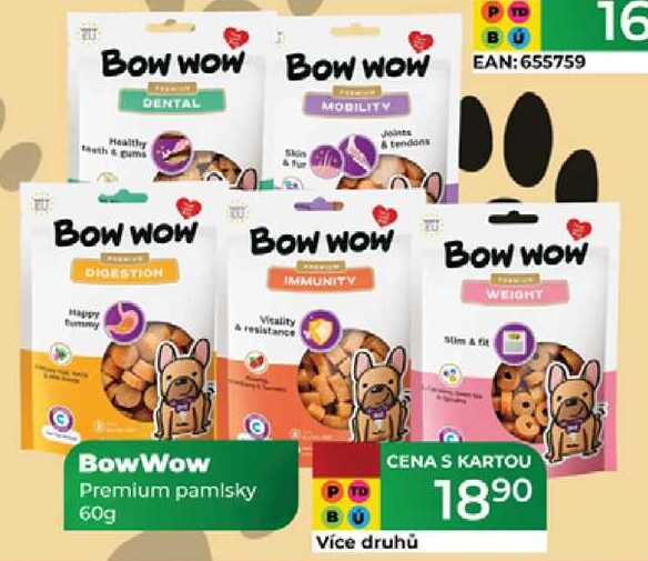 BowWow Premium pamlsky 60g 