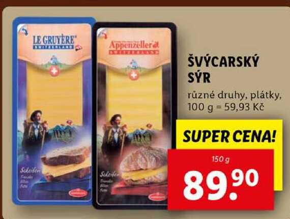 ŠVÝCARSKÝ SÝR, 150 g