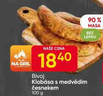 Klobása s medvědím česnekem 100 g