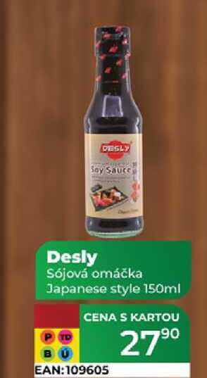 Desly Sójová omáčka Japanese style 150ml  