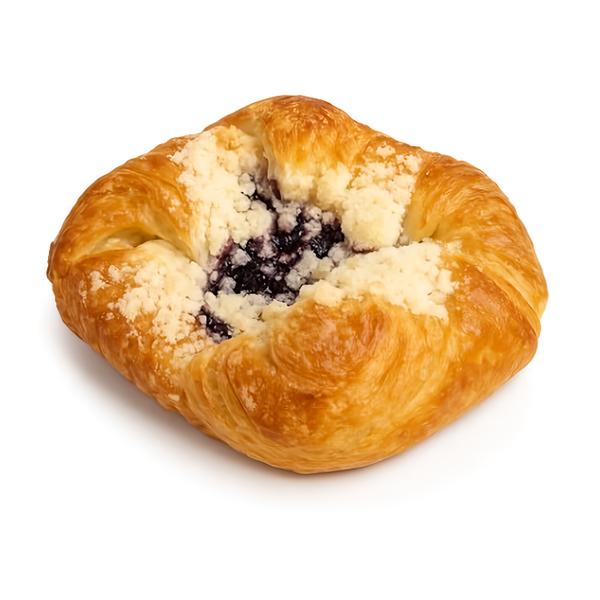 Odkolek řemeslný šátek tvaroh-borůvka