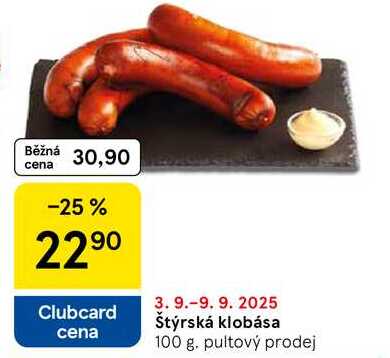 Štýrská klobása, 100 g 