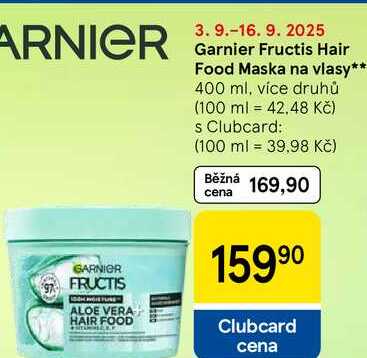 Garnier Fructis Hair Food Maska na vlasy, 400 ml, více druhů 