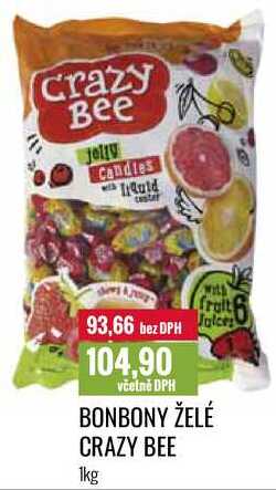 BONBONY ŽELÉ CRAZY BEE 1kg 